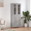 Highboard Grey Sonoma 69.5 x 34 x 180 cm Particleboard