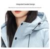 Unisex High-End Long Over-the-Knee Down Jacket: 90% White Duck Down, Loose Fit, Hooded Winter Coat