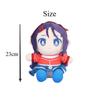 MiSide Mita Plush Toy  Kawaii Purple Hair Anime Girl Stuffed Doll Soft Plushie with Red Outfit Perfect for Game Fans Kids Gifts  Backpack Accessories