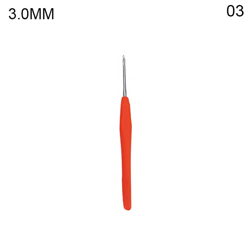 

1 шт. 2-8 мм резиновая ручка крючки иглы вязать пряжа для рукоделия швейные инструменты вязальные спицы 03-3.0MM-1PC