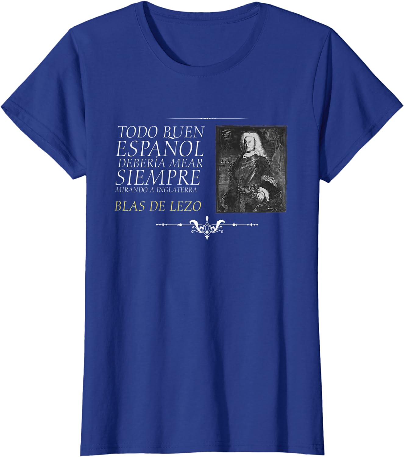 Blas De Lezo Frase. Militar Men T-Shirt Short Sleeve Casual 100% Cotton O-Neck Summer Shirts S