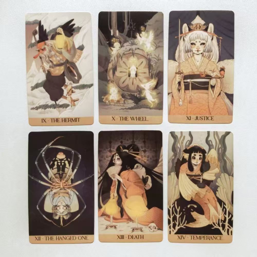10.3*6cm Yokai Tarot Deck 78 Pcs Cards Rooted in Japanese Folklore