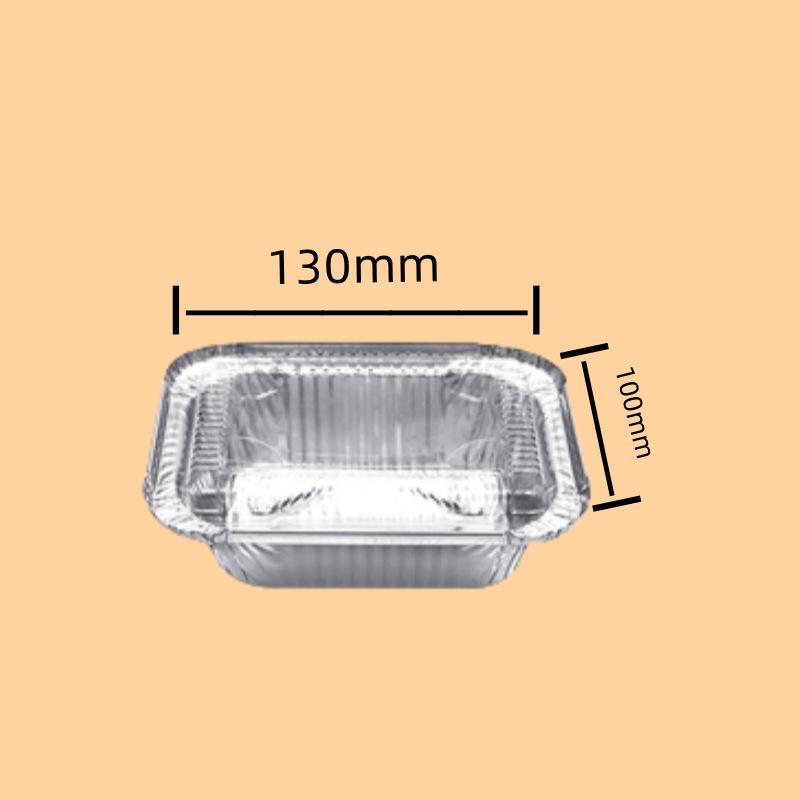 Rechteckige Grillschale aus dicker Aluminiumfolie – Einweg und wiederverwendbar
