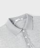 PANICALE Linen Cotton Blend Polo Shirt [Grey]