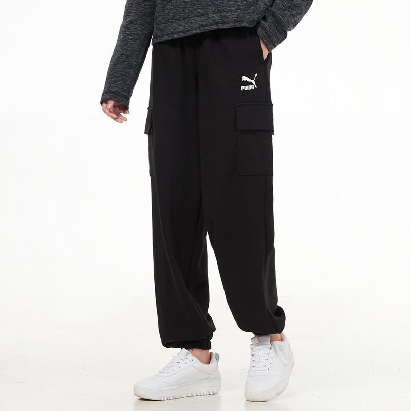 Puma Sports Running Casual Joggers Women Bottoms Black 534163-01