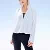 Anta City Outdoor Series Solid Color Moisture Wicking Ice Feel Hooded Jacket Women Jacket Snow-White 962227732-4