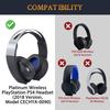SOULWIT Replacement Ear Pads for Sony Platinum Wireless Playstation PS4 Premium Wireless Surround Headset (2018 Model CUHJ-15005) (Black)