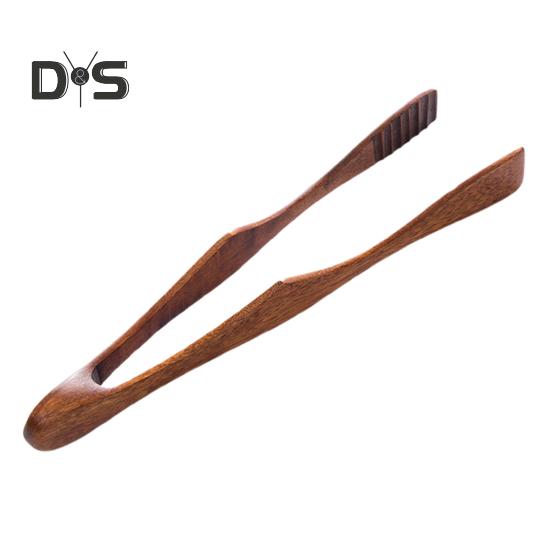 

Деревянные щипцы для хлеба, щипцы для шведского стола, нескользящие зажимы для приготовления пищи, термостойкие зажимы для салата, тоста, торта, фруктов, барбекю, домашняя утварь коричневый