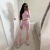 Flared Pants Sets Women 2 Pieces 2025 New Fashion Hoodie Coat Women Suit Casual Two Piece Set Women Outfits