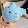 Cute Bear Water Absorbent Shower Quick Drying Hair Hat Head Wrap Towel Bath Cap