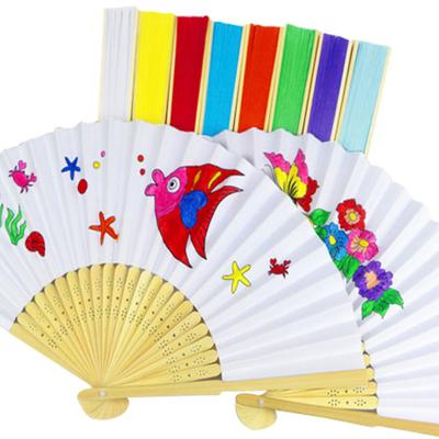Folding Hand Fans for Women Reusable Paper Fan for Wedding Dancing Party