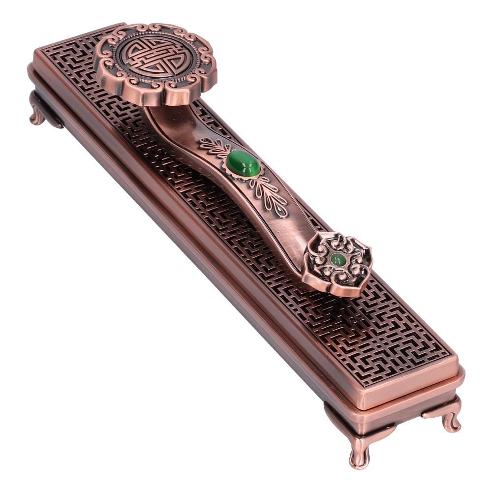 Antique retro style Incense Box Ruyi appearance Stick Incense Holder Sandalwood burning