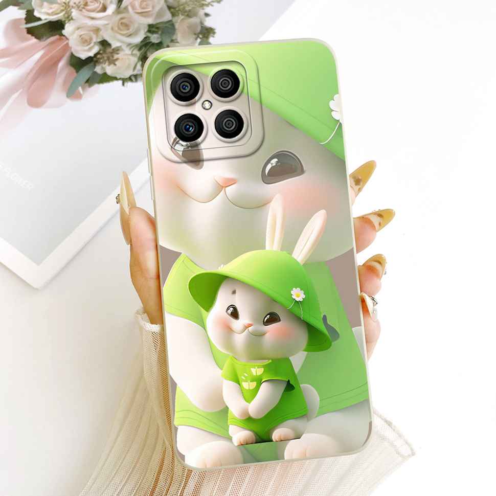 Luxury Pattern For Honor X8 4G Matte Silicone Back Shockproof Full Soft Cover For HonorX8 4G TFY-LX1 TFY-LX2 Fundas
