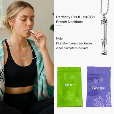 Nucleo in Cotone per Aromaterapia Smettere di Fumare Sapori di Frutta Decompressione Filtro in Cotone o Collana per Meditazione Ansia da Stress Respirazione