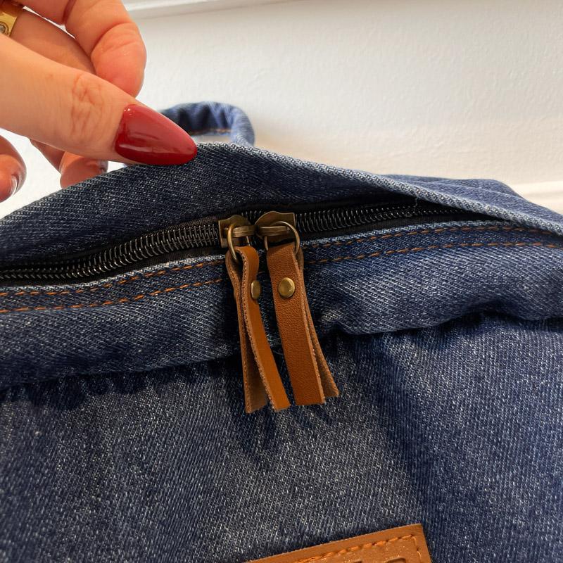 Large Capacity Denim Backpack Women's Backpack Student Travel School Bag