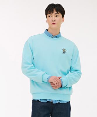 CHASECULT Unisex Character Graphic Sweatshirt - Sky Blue