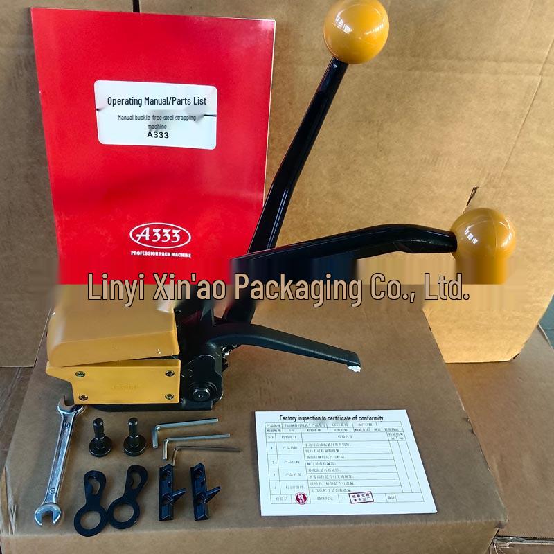 A333 GD35 Stahl Schnallenlose Weißblech Umreifungsmaschine für 16/19mm Bänder