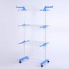 Clothes Drying Rack 3 Tier Movable Foldable Clothing Drying Stand Strong Load Bearing Clothes Tower Rack