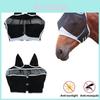 High Elastic Satin Horse Head Protective Cover With Eye Protection And Mosquito Repellent Design