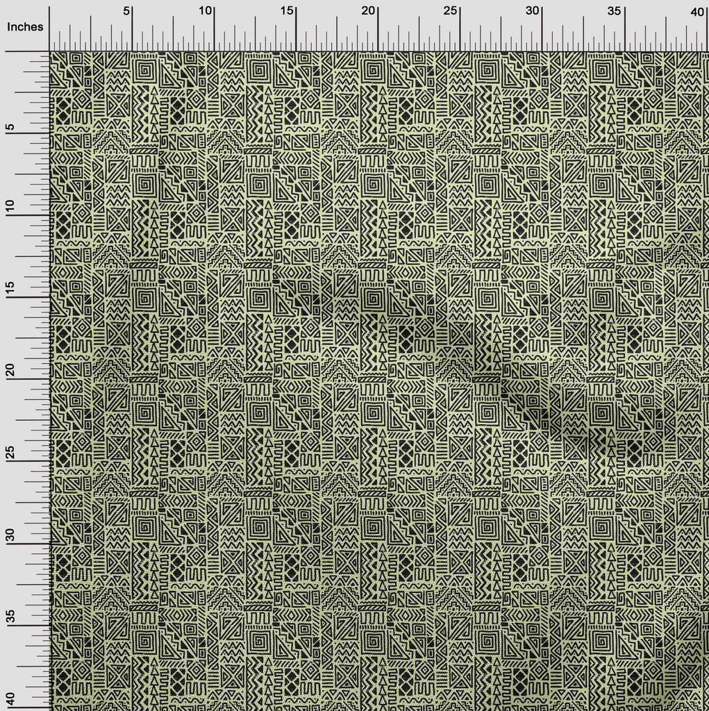 oneOone Cotton Flex Black Fabric African  Fabric For Sewing Printed Craft Fabric By The Yard 40 Inch