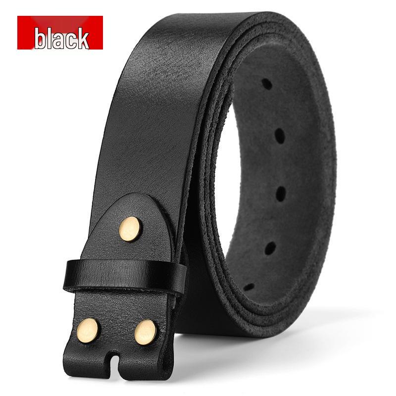 Men's Washable Genuine Leather Belt, Top Grain Cowhide, 3.8cm
