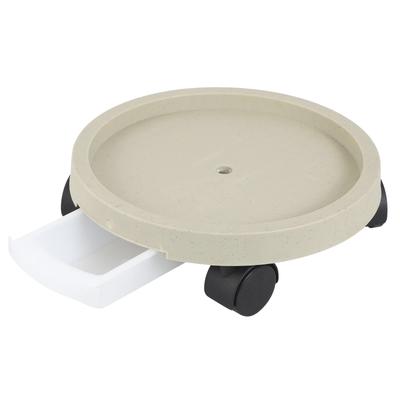 Haohana Flower Pot Stand with Saucer and Water Stopper Flower Flower Pot Lockable Diameter Storage, Casters, Movable, 24cm, Function, Stand, Planter,