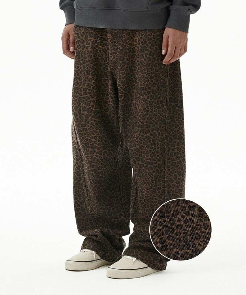MAHAGRID Curved Leopard Pant Brown(Mg2Ffmpa10A)