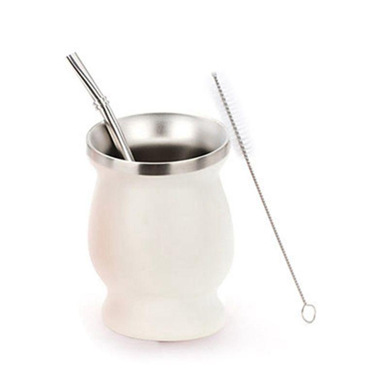 ABWR-Stainless Steel Tea Cup Tea Cup Set For Insulated Straw Cup Insulated Simple Cup белый