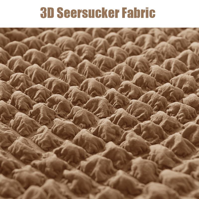 High Back Seersucker Chair Cover With Skirt Stretch Quality Chair Cover For Dining Room Wedding Hotel Banquet Washable Seat Case