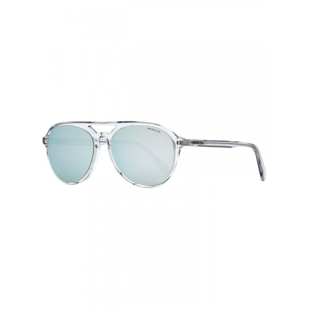 

Moncler Солнцезащитные очки-пилоты унисекс ML0228 20D прозрачные ледяные 58 мм