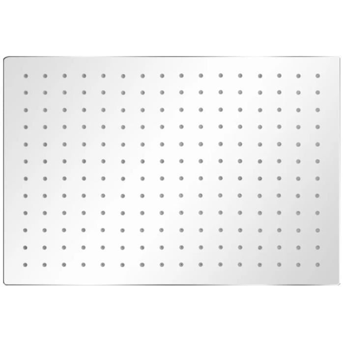VidaXL Plunging Shower Head 2 Pcs Stainless Steel 30x40 Cm