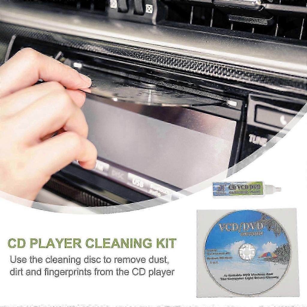 1 Set Disc Cleaning Set Player Maintain Equipment for CD/VCD/DVD Player