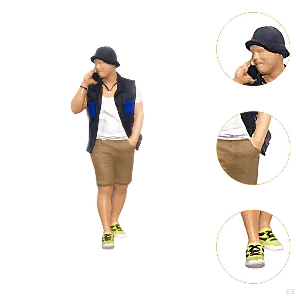 1/64 Figure Model Mini People Photography Props Ornament Micro Landscape Garden Tiny