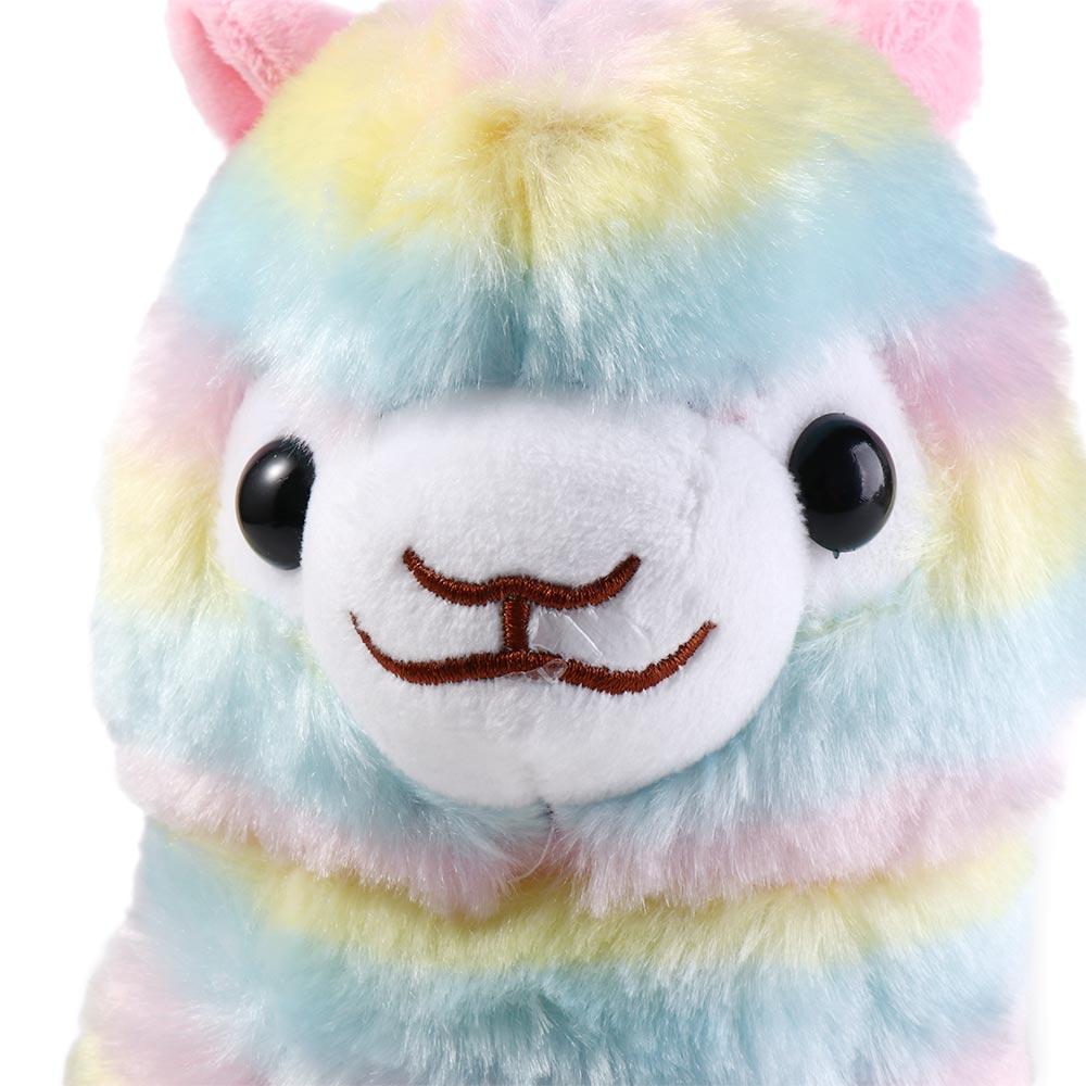 Mate Stuffed Figure Stuffed Plush Toys Colorful Alpaca Doll Home Soft Toys Alpaca Plush Doll