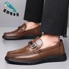 Spring Men's Leather Shoes Business Dress Commuter Work Shoes Men's Suit Groom Knot Leather Shoes