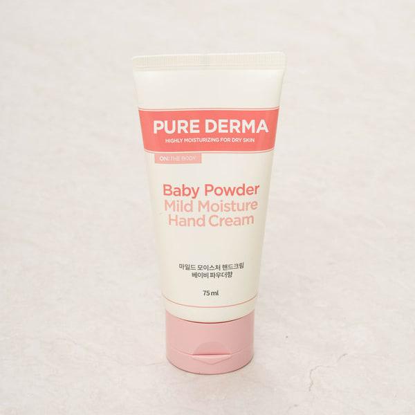On The Body Pure Derma Mild Moisture Hand Cream 75 Ml Baby Powder Fragrance