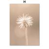 Beige Plant Grass Leaves Dandelion Reeds Posters And Prints Canvas Painting Nordic Wall Art Pictures For Living Room Home Decor