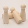 2pcs/10pcs Wooden Peg Doll Unfinished Wooden People Plain Blank Bodies Angel Dolls for DIY Craft Puppet