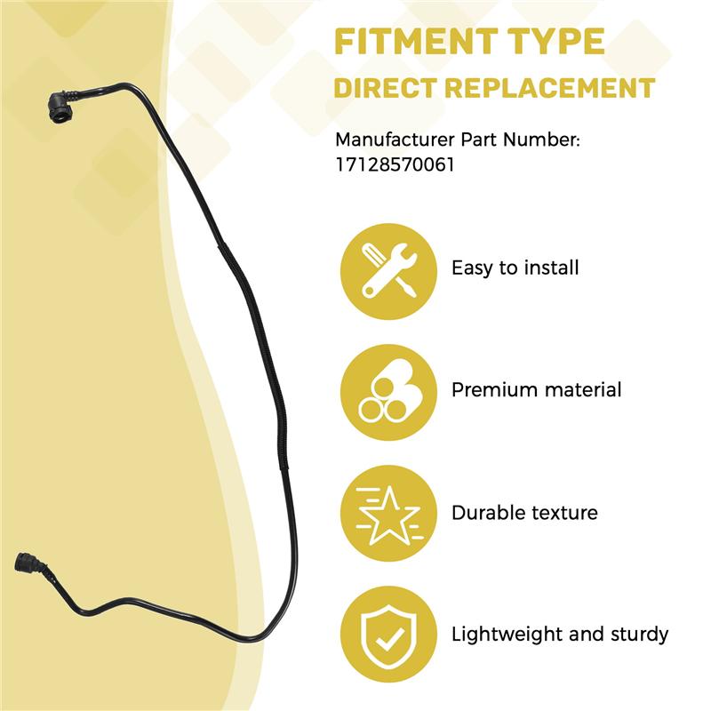 17128570061 Water Hose-Upper Radiator Hose To Expansion Tank Vent Hose For BMW F30 F32 F87