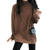 2022 Autumn/Winter Women's Loose Double-Sided Fleece Long-Sleeve Bottoming Shirt