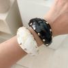 Irregular Resin Cuff Bracelet Marbling Chunky Bangle Vintage Wide Cuff Bracelet  Gifts