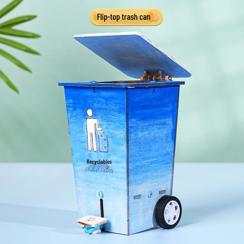 DIY Flip-Top Trash Can Kit for School Science Experiments