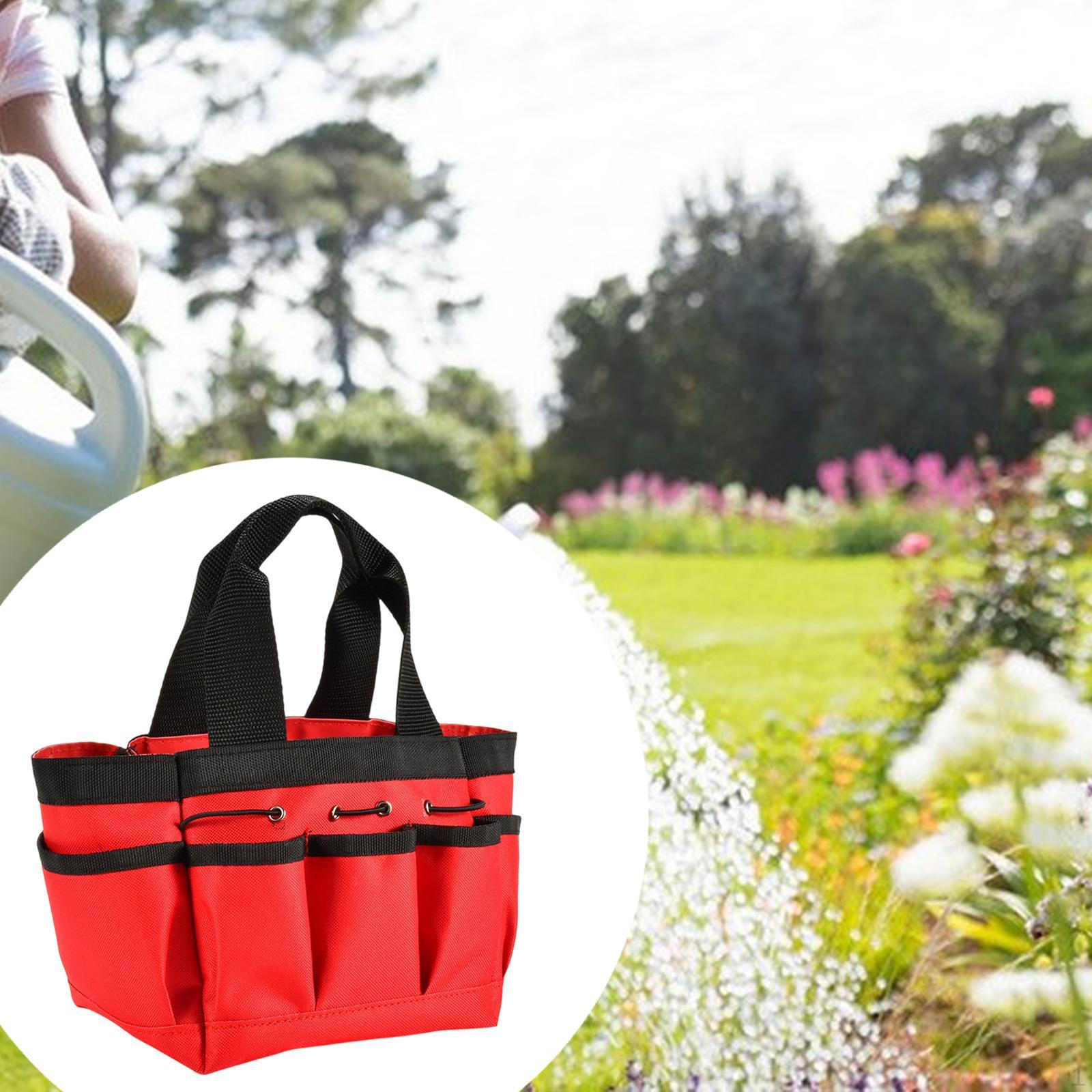 

Сумка для садовых инструментов, большая вместимость, прочная водонепроницаемая переносная сумка для Red S