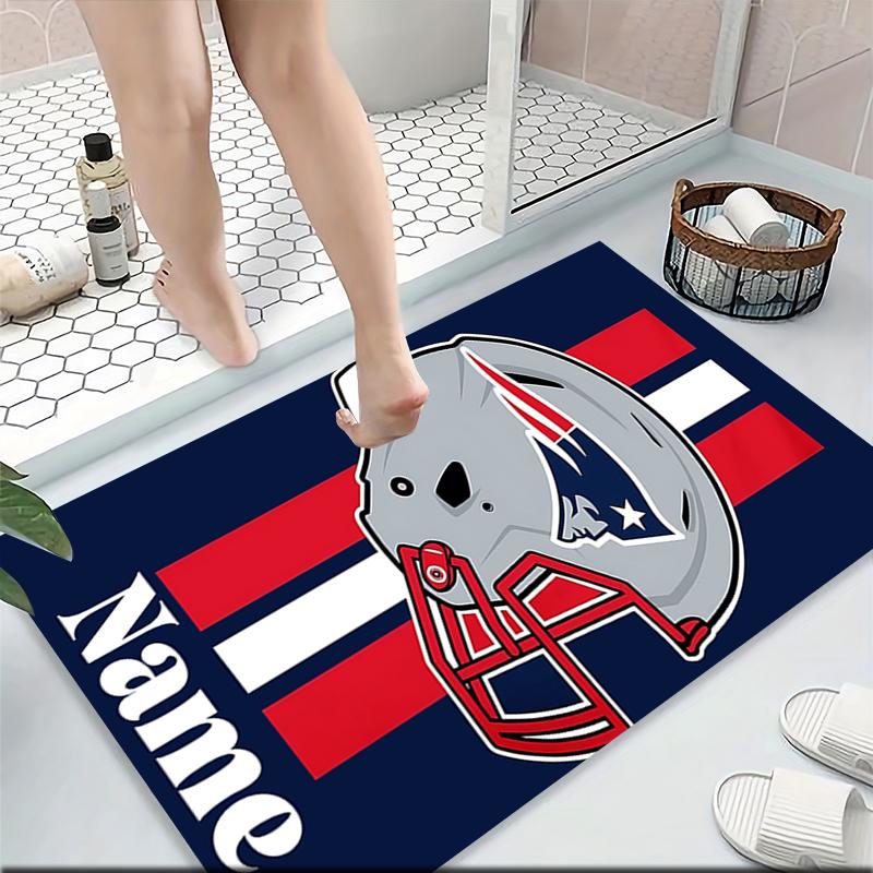 Custom Name Patriots Team Spirit Carpet Rug Customizable Soft Washable Anti-Slip Home Living Room Sofa Mats Personalized Rug. 0909423