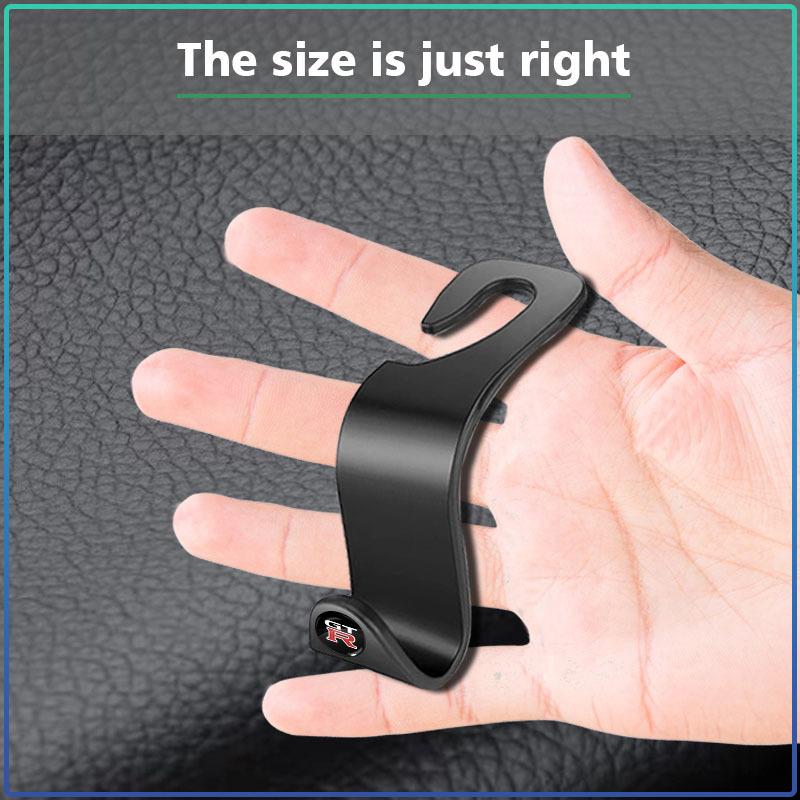 Car Headrest Hooks Hanger Bags Seat Back Holder Clips Auto Fastener For Nissan GTR C210 R30 GTS-R R33 R34 GT-R R35 Nismo