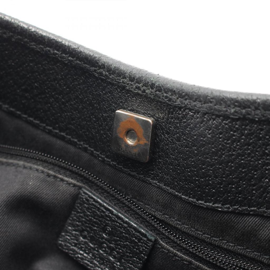 Used GUCCI GG canvas Tote Bag 113015 canvas leather Black Used Women