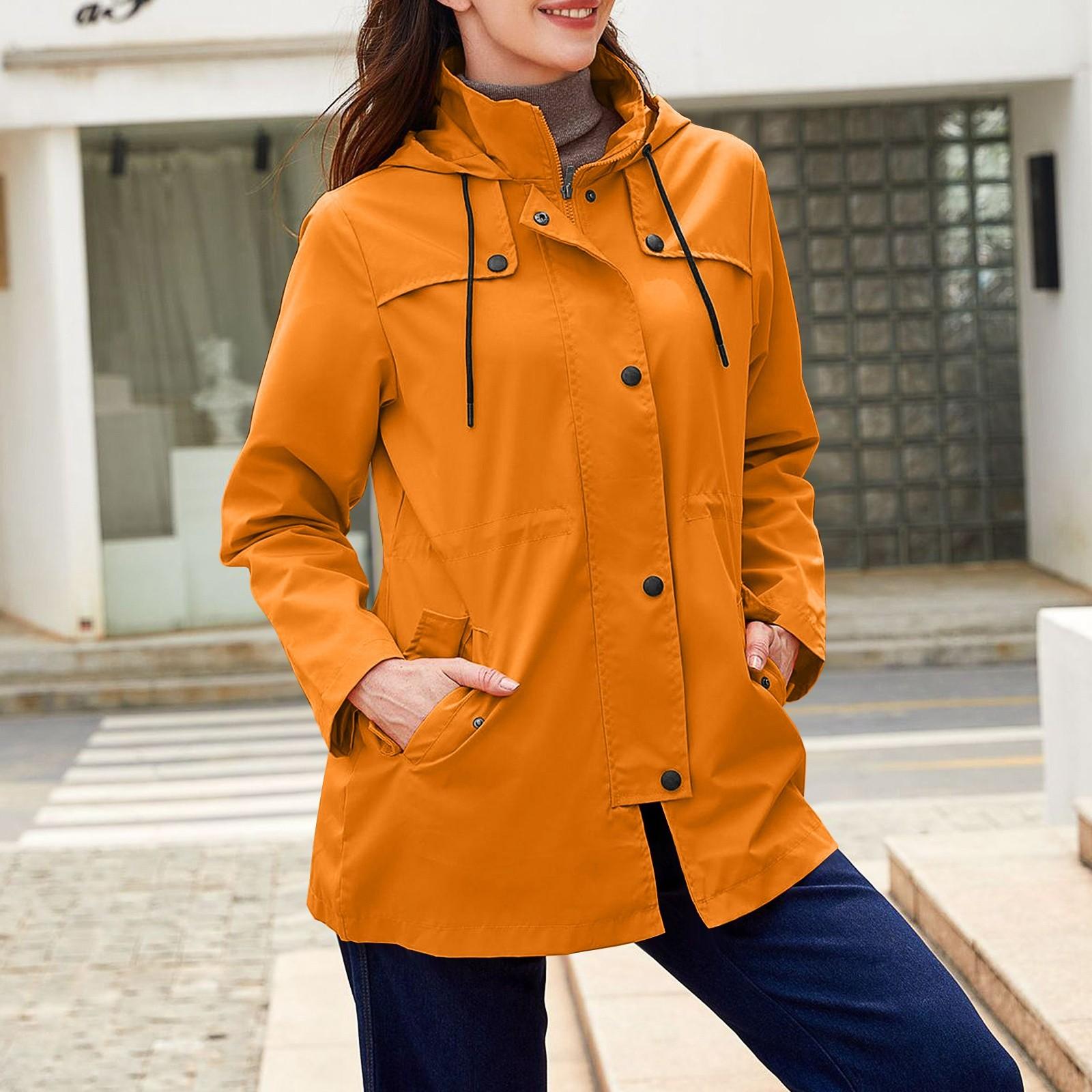 

Женская модная однотонная куртка-кардиган средней длины с капюшоном и длинными рукавами XL жёлтый