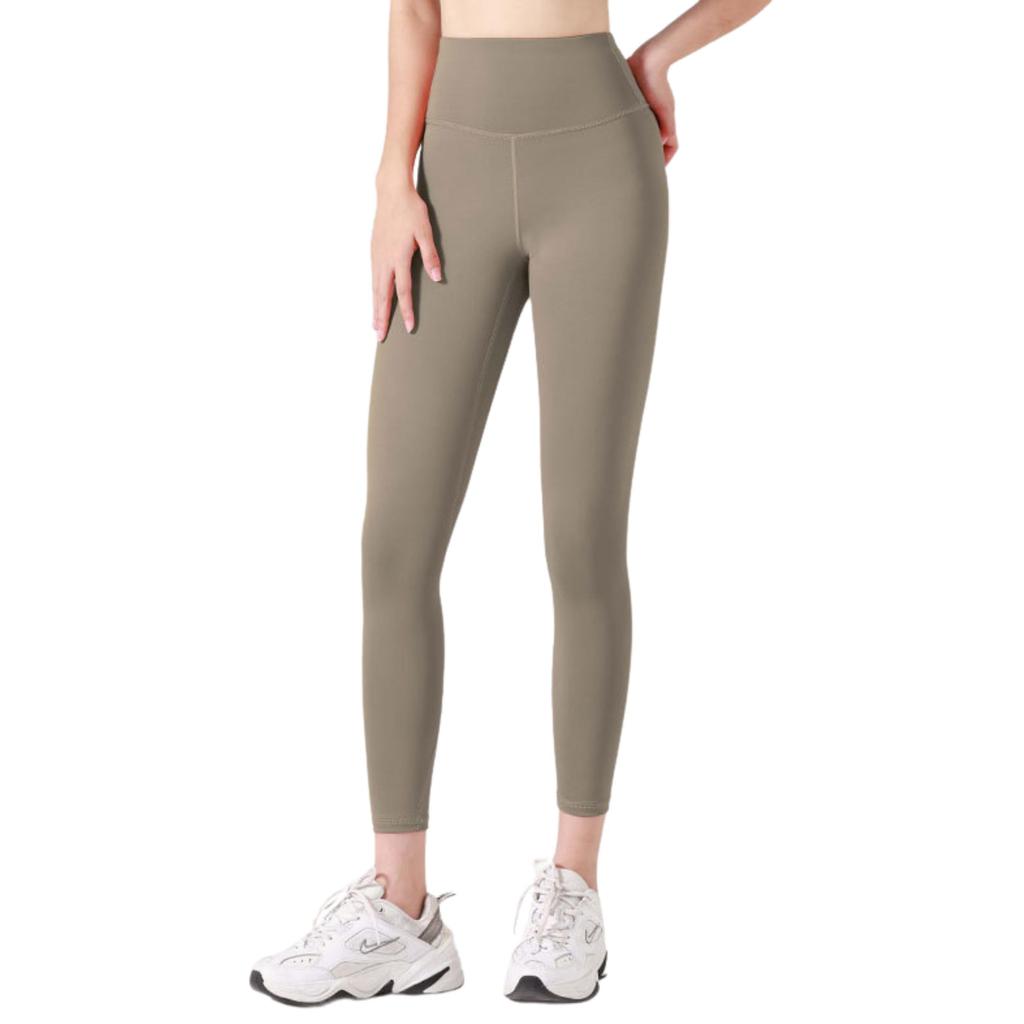 Anna aj Japan Yoga Yoga Sports Training Women's Pants, Leggings, Tights, 9-Length, Cotton, Butt-Shaping, Sweat-Wicking, Quick-Drying, High-Waisted