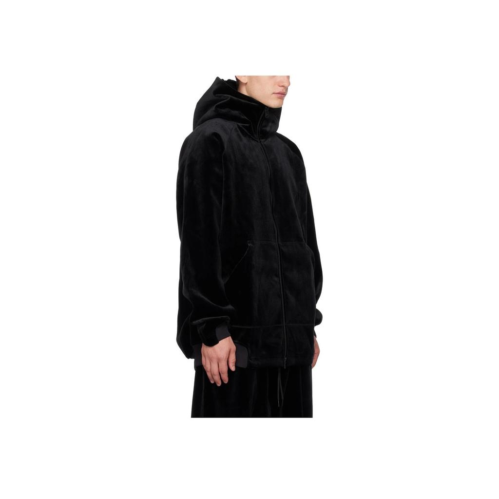 Y-3 Fashion Solid Color Zip-Up Hooded Jacket Men Jackets Black IL-2149
