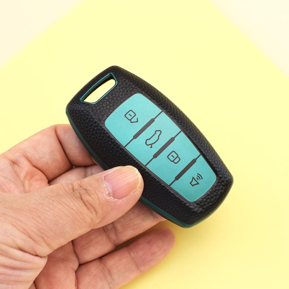 4 Buttons Auto Shell Fob Bag Keyless TPU Leather Car Key Case Cover for Haval F7 H6 Jolyon F7H Dargo Jolion Joico Jollein